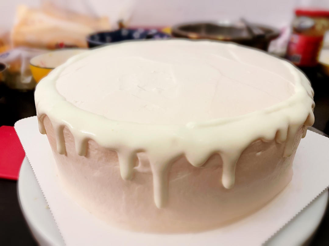 超简单的淡奶油淋面