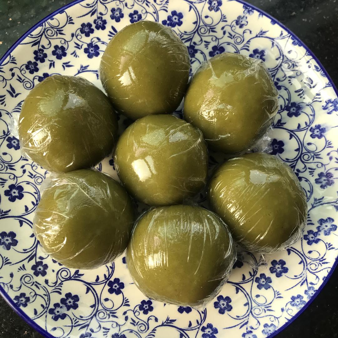 棉花草鼠曲草青团的做法