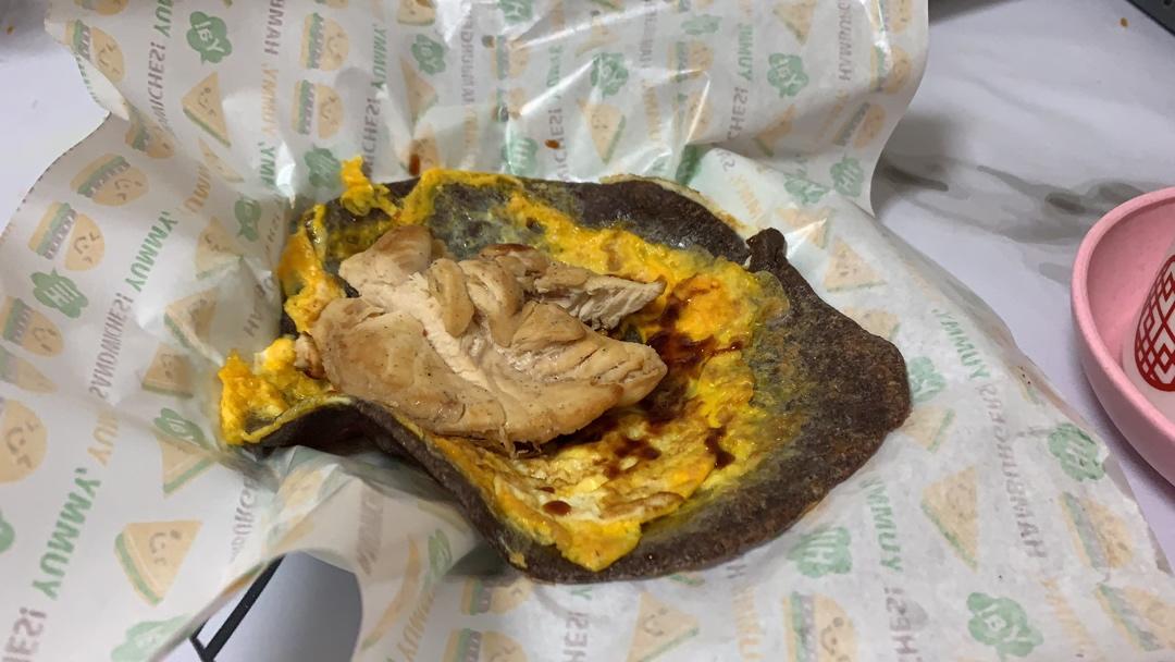 减脂期自制100%全麦卷饼
