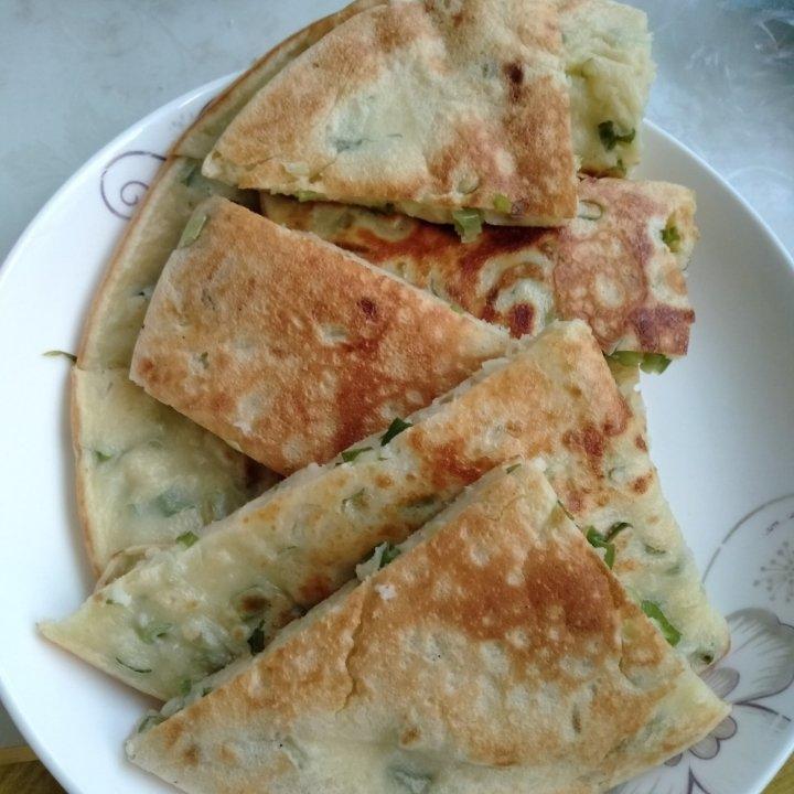 葱花摊鸡蛋饼