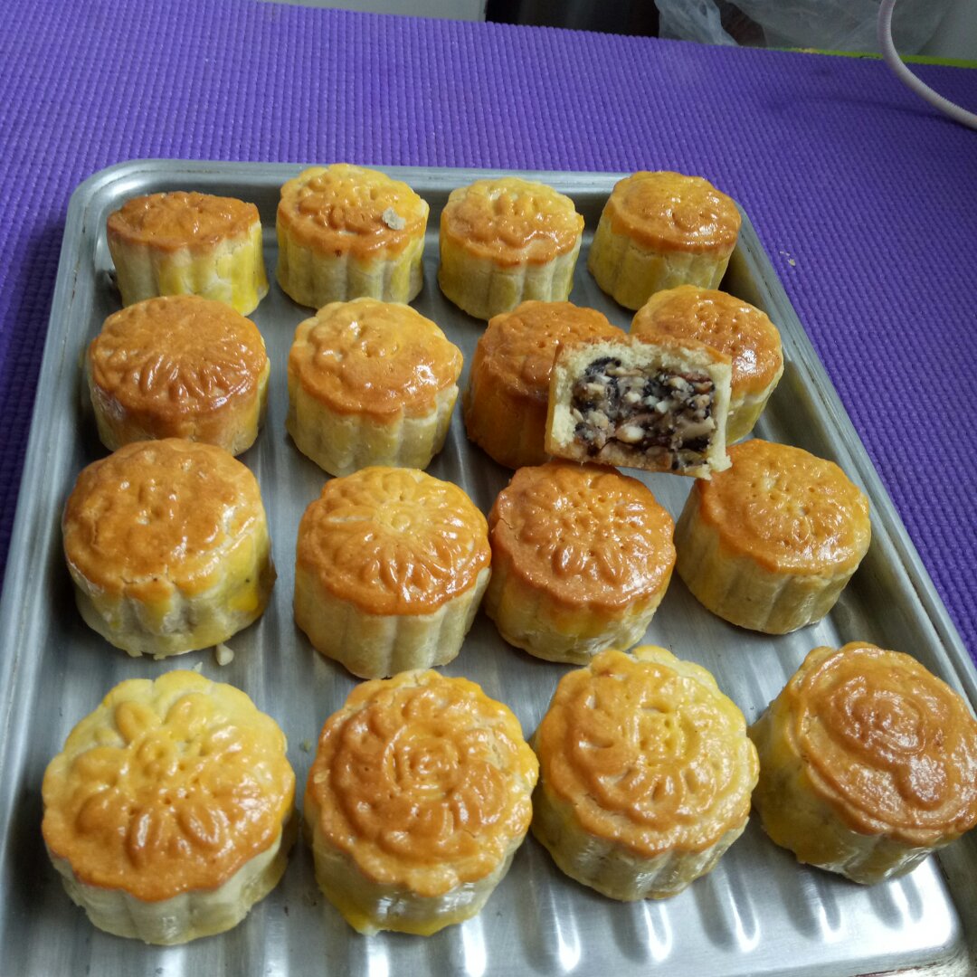 五仁月饼～不用转化糖浆的版本