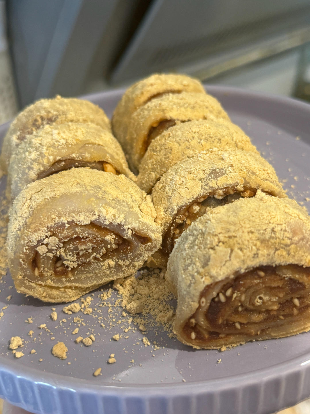 此配方做出的驴打滚无比软糯，放一天还是软的