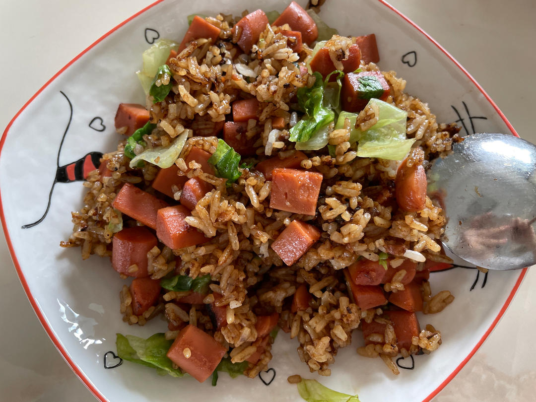 好吃到飞‼️酱油炒饭（快手懒人版）蚝油炒米 简单不失美味❗️