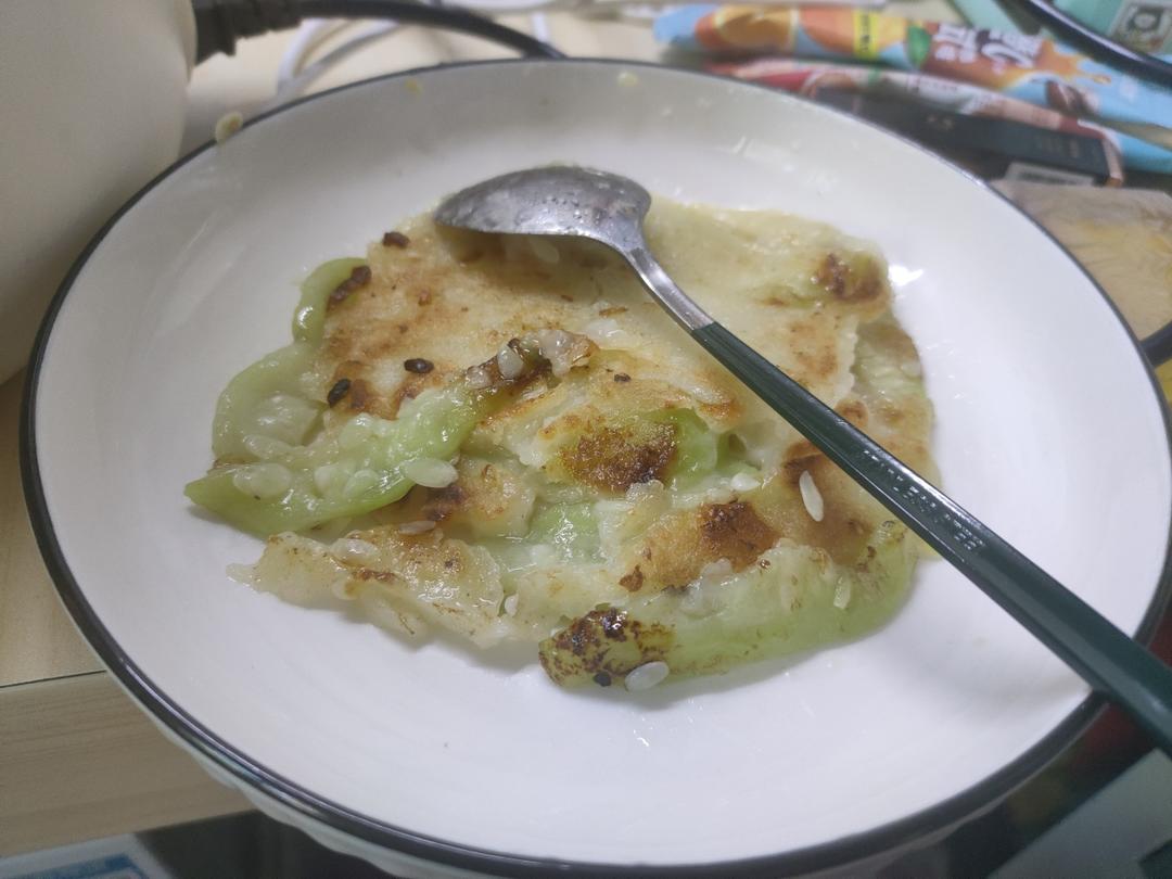 丝瓜鸡蛋饼
