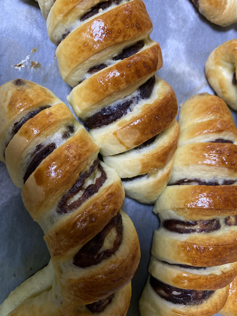 小美版 红豆沙面包卷