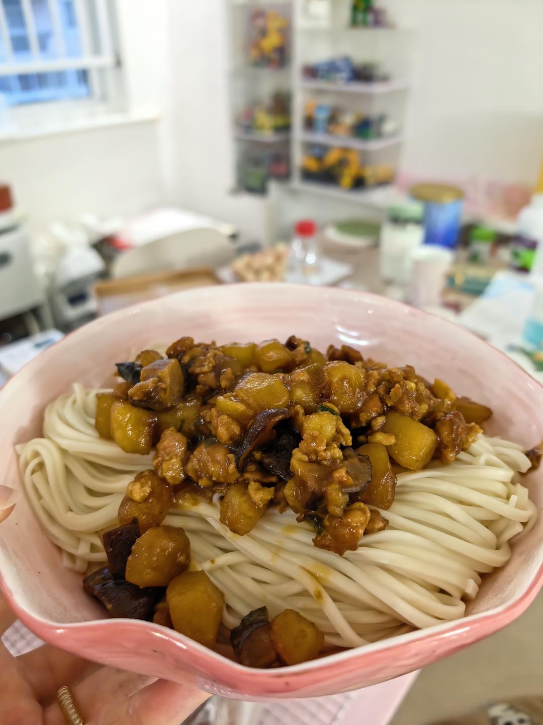 ㊙️香菇土豆肉沫拌饭❗️比外卖还好吃