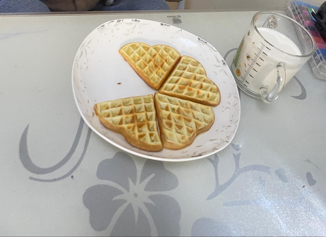 一看就会🌤奶香华夫饼🥞。松软香甜｜零失败