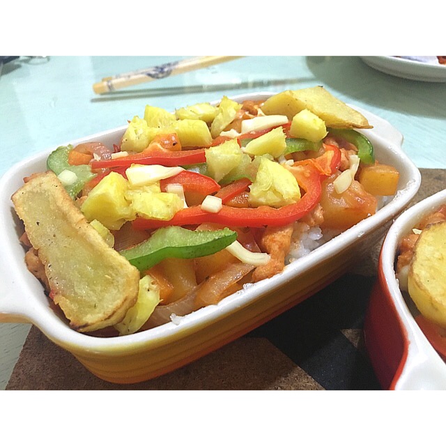 番茄鸡肉浓情焗饭【两人份】