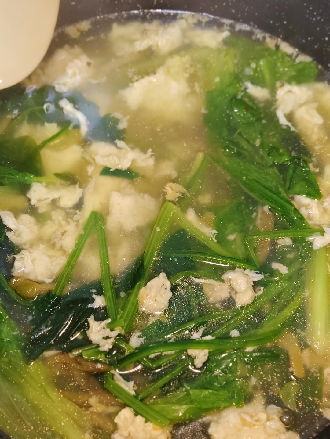 菠菜蛋花汤