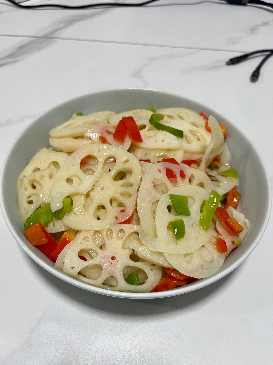 清炒藕片