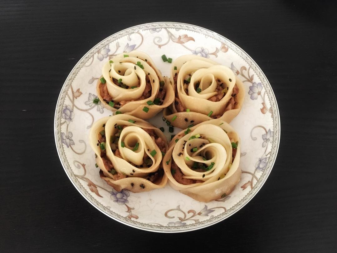 玫瑰花饺子