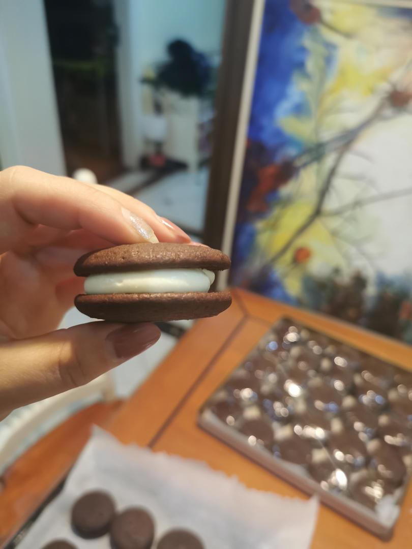 奶酪夹心巧克力派