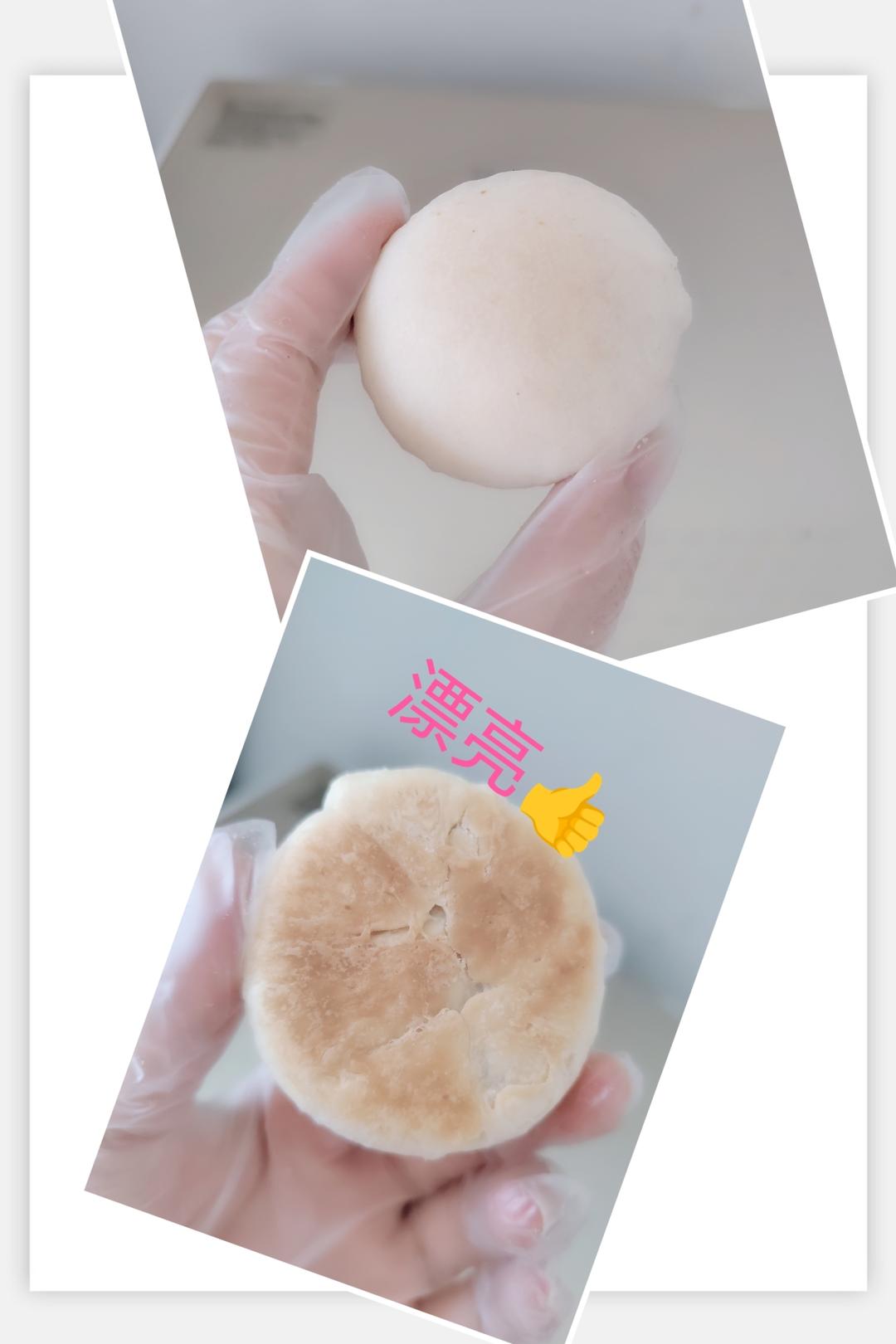 不用揉皮也能做出酥掉渣的绿豆酥饼