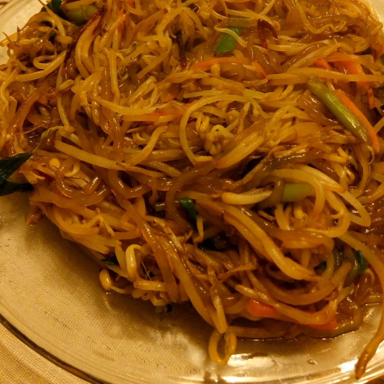 豆芽炒粉丝