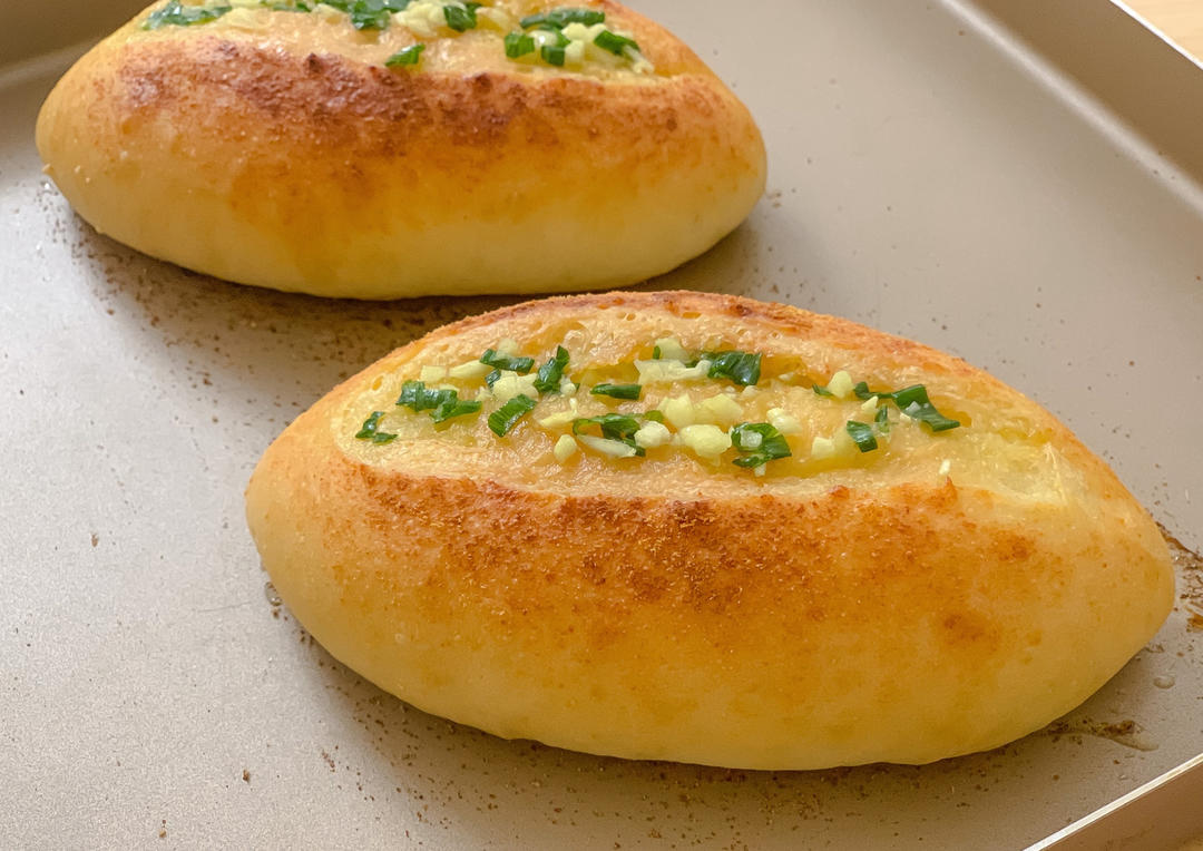 黄金芝士蒜香法式软面包｜芝香浓郁