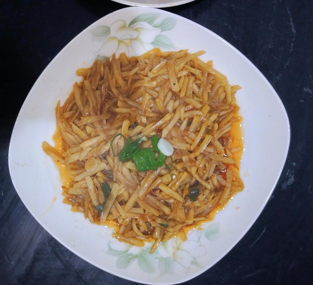 酸辣土豆丝的家常做法 超级下饭