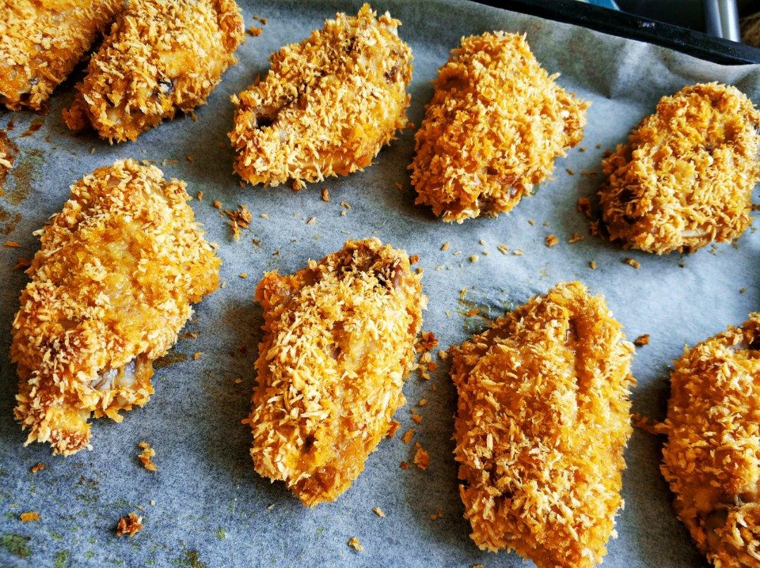 烤鸡翅（面包糠版）