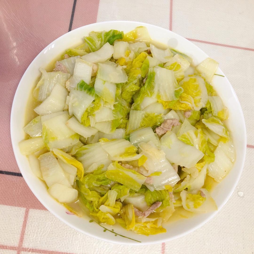 白菜烂糊肉丝