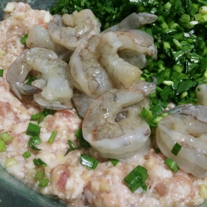 韭菜虾仁鲜肉水饺