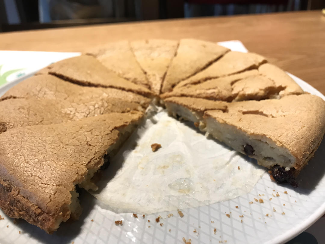 🔥免揉面❗️葡萄干烤年糕～外酥里糯