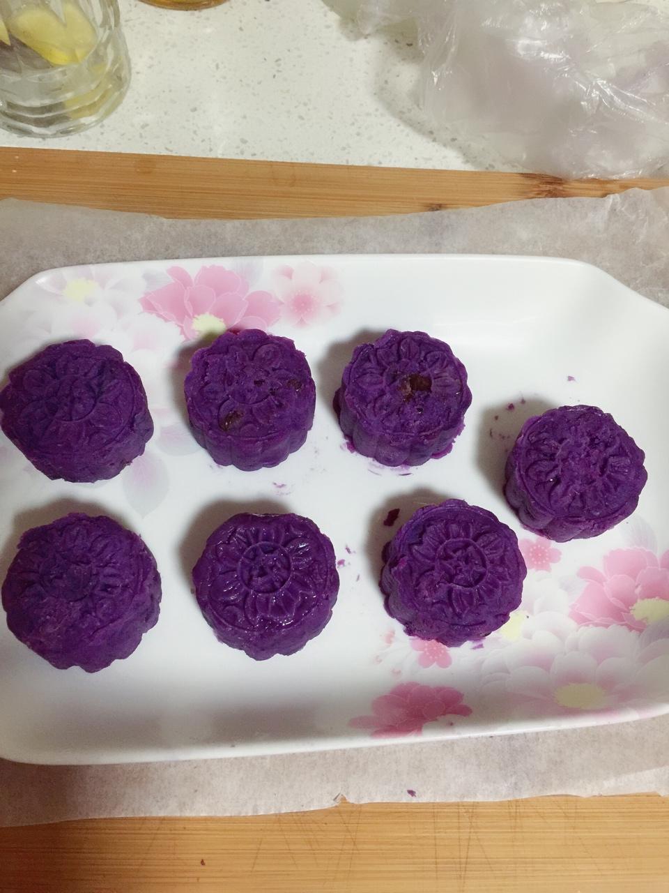 紫薯红豆糕
