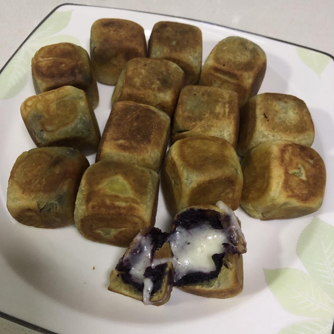 网红爆浆紫薯仙豆糕(低卡版)超长拉丝