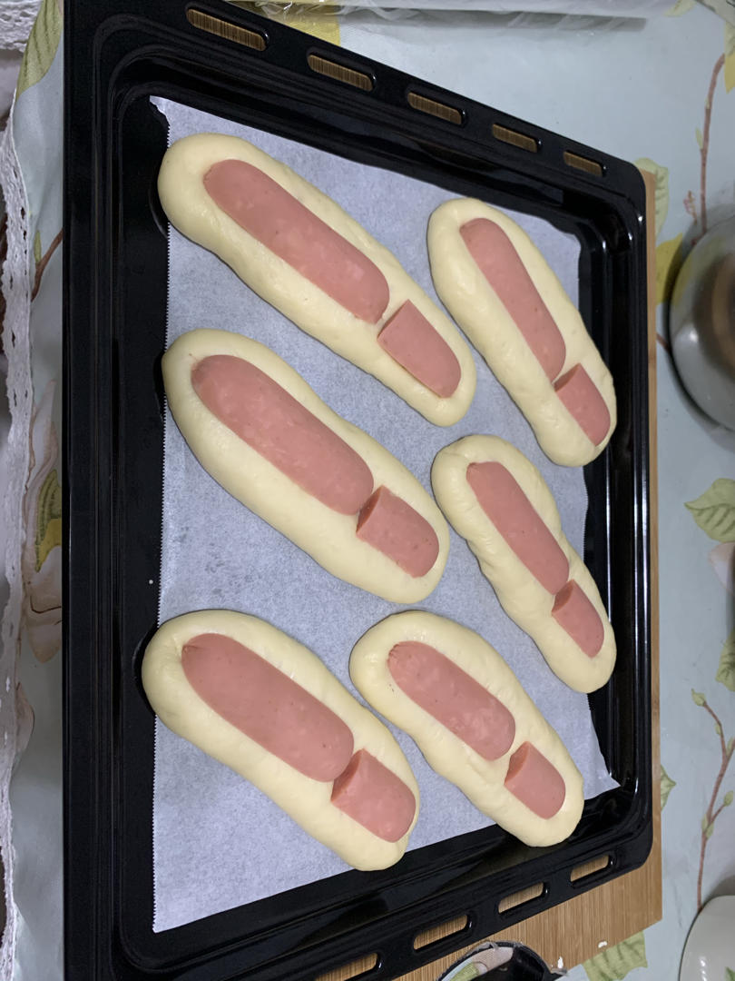 美味的香肠面包