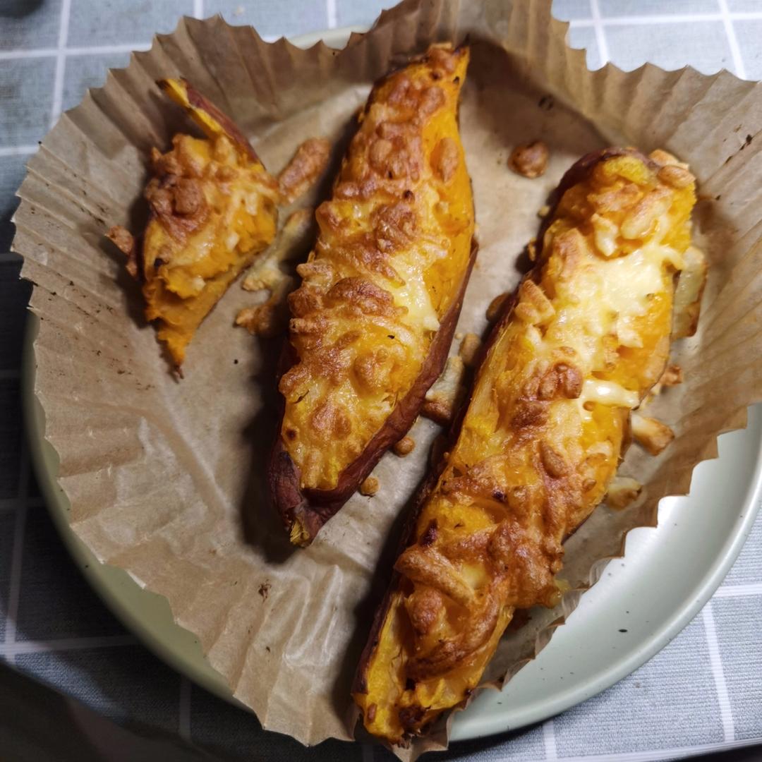 空气炸锅芝士焗红薯