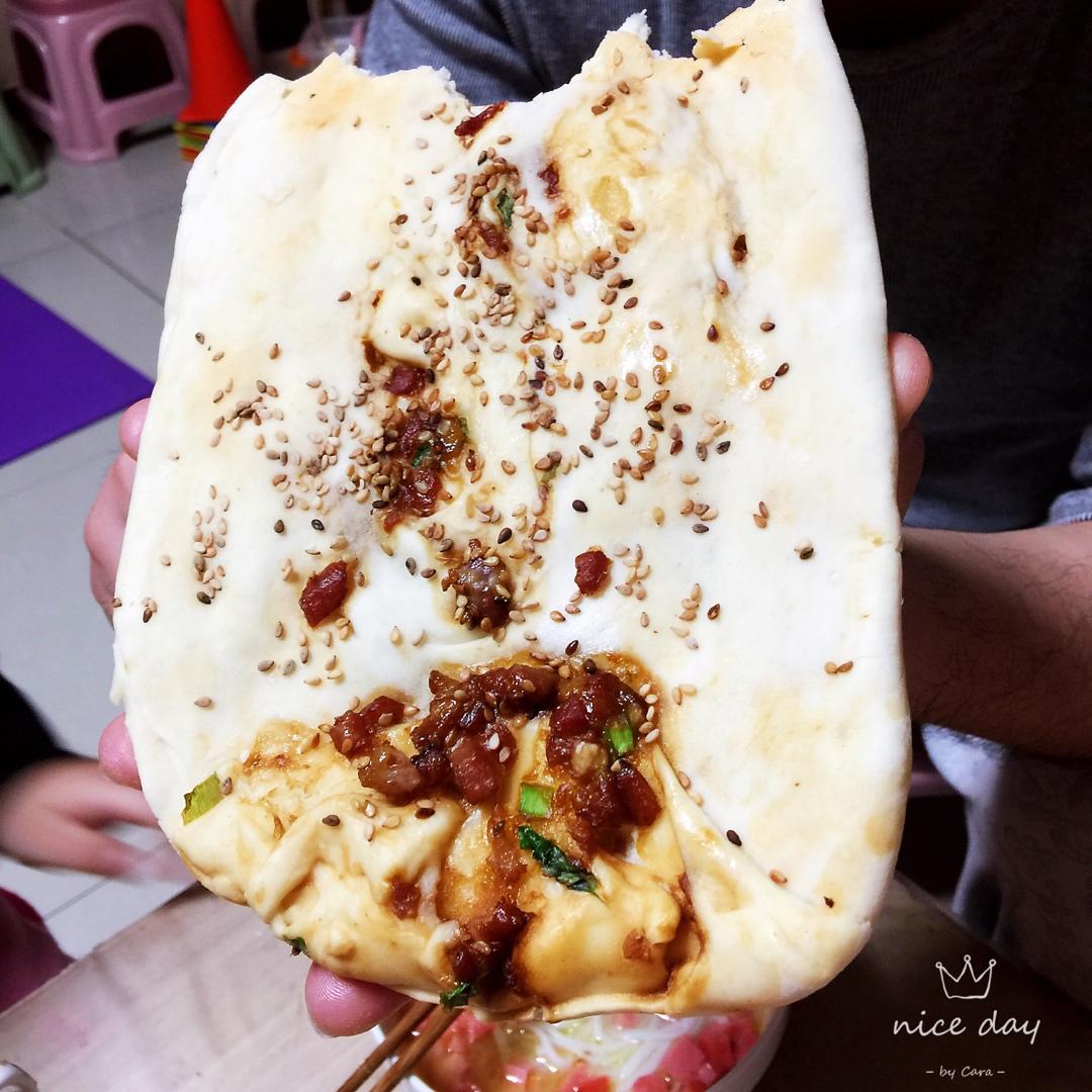 在家就能做的～街头小吃❗️❗️鲜肉锅盔