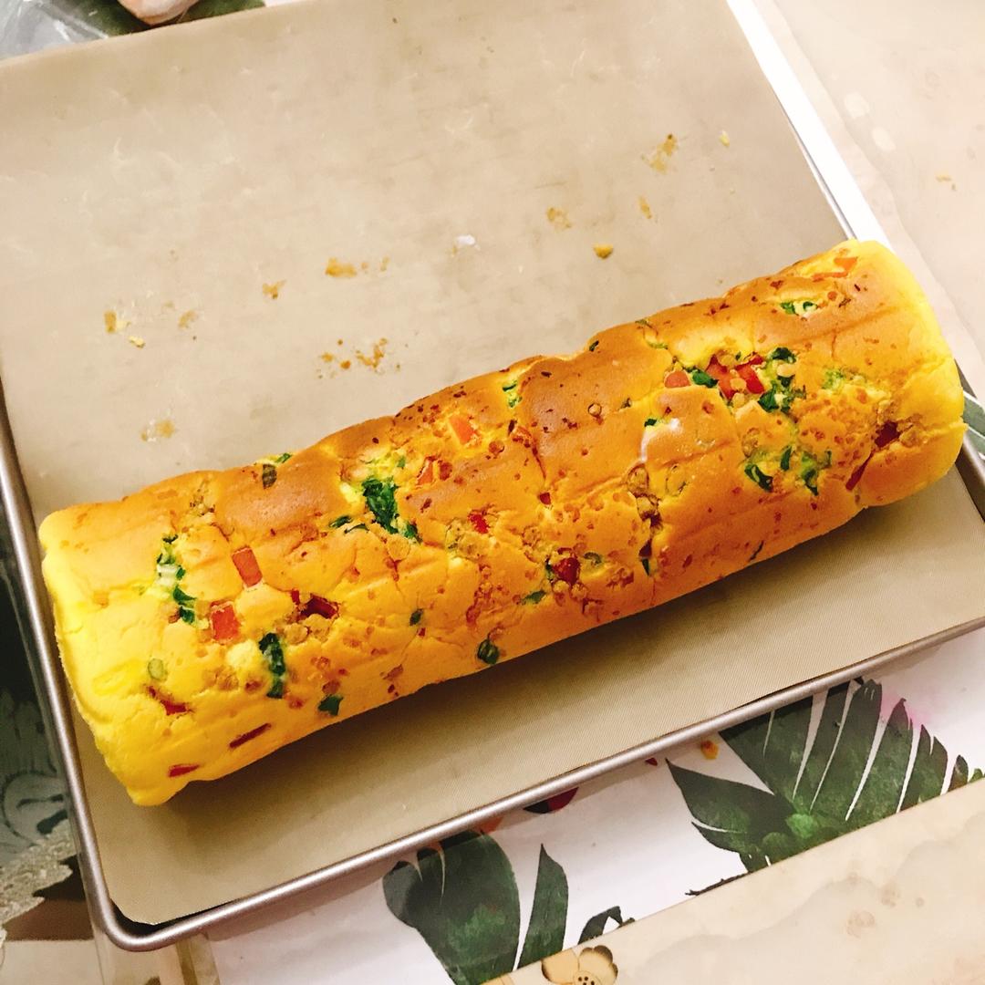 香葱肉松蛋糕卷