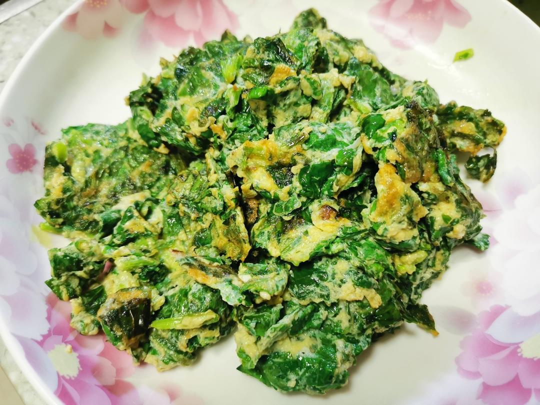 小婷食光🔆芹菜叶炒鸡蛋