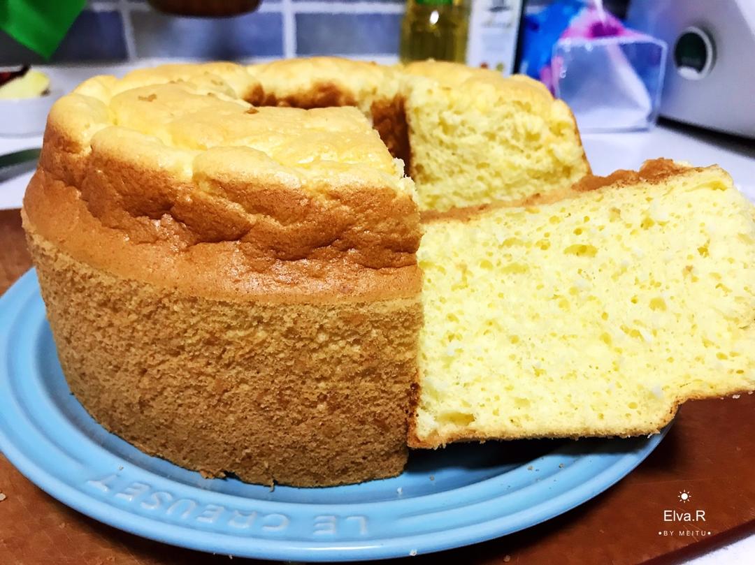 八寸戚风蛋糕 椰蓉戚风 附赠烘焙操作技巧