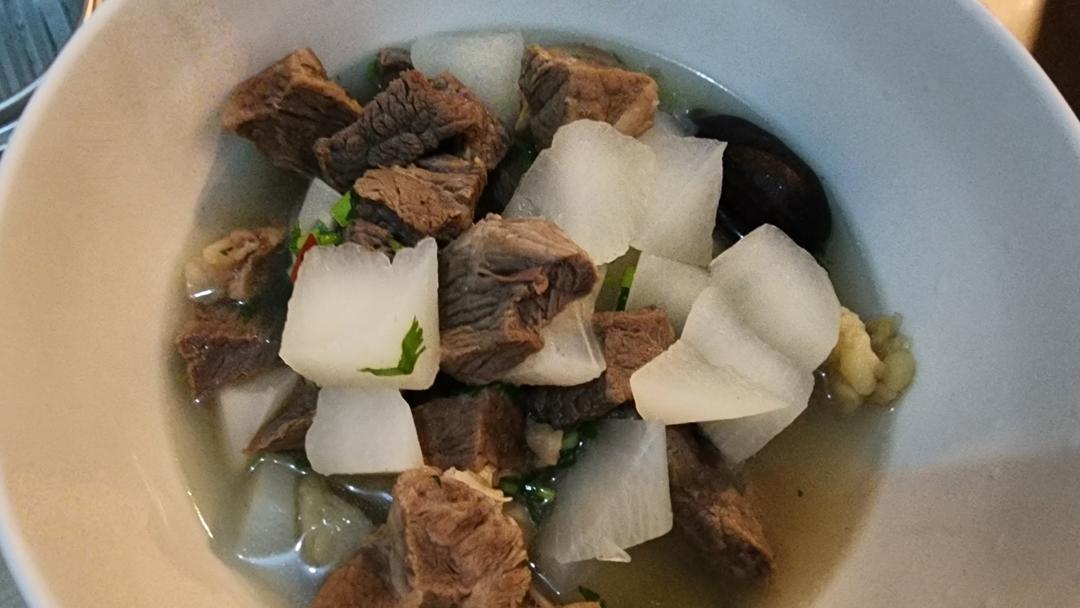 鲜掉眉毛的清炖牛肉汤（面）