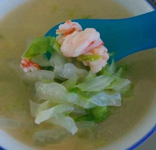 白菜虾仁汤的做法