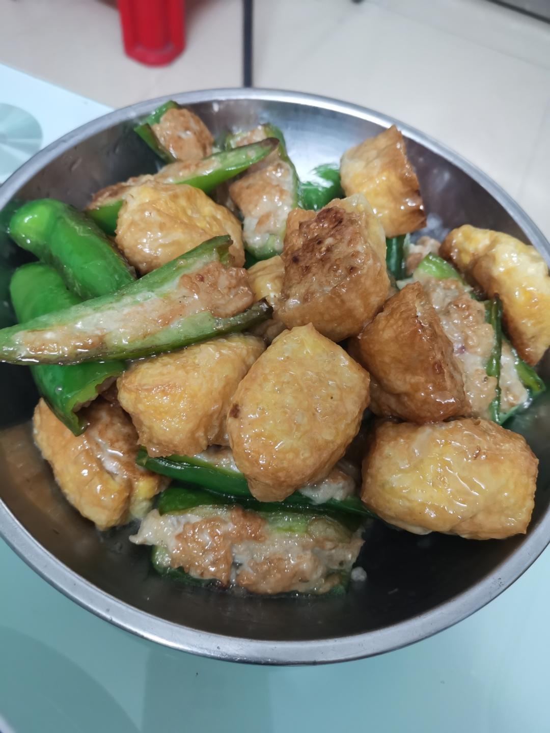 米饭杀手‼️虎皮青椒酿肉