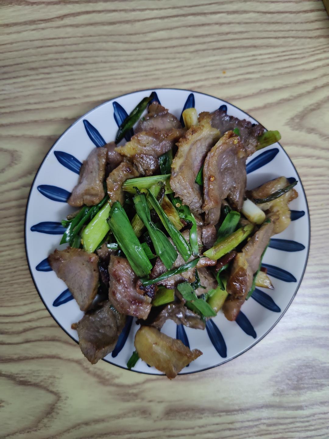蒜苗炒腊肉