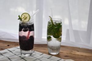 经典Mojito & 蓝莓Mojito 古巴调酒（视频菜谱）的做法 步骤21