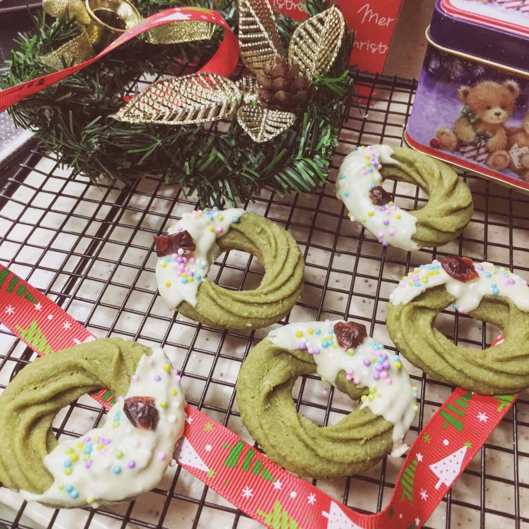【圣诞】花环小曲奇 Christmas Wreath