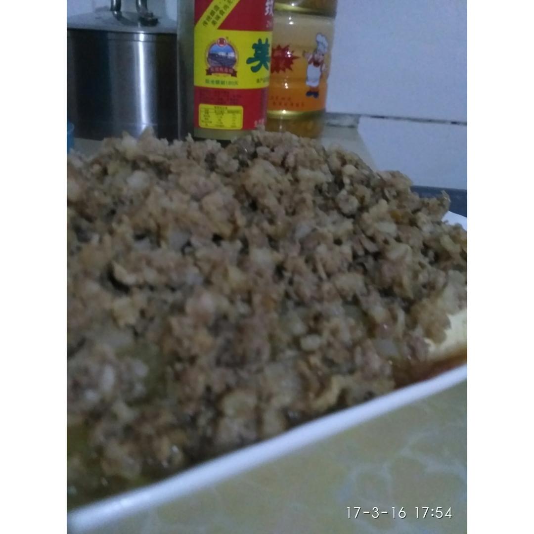 肉末蒸豆腐