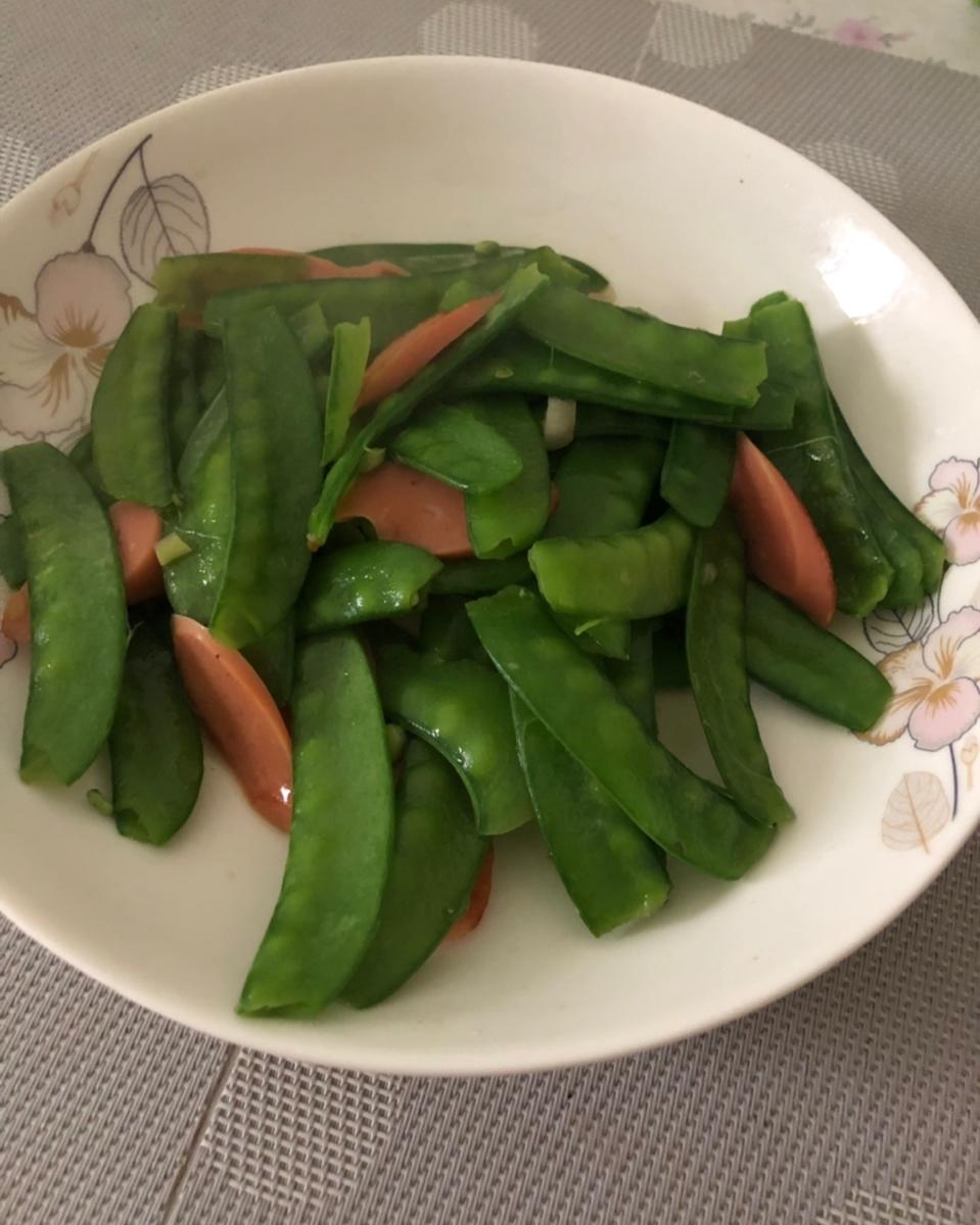 荷兰豆炒火腿