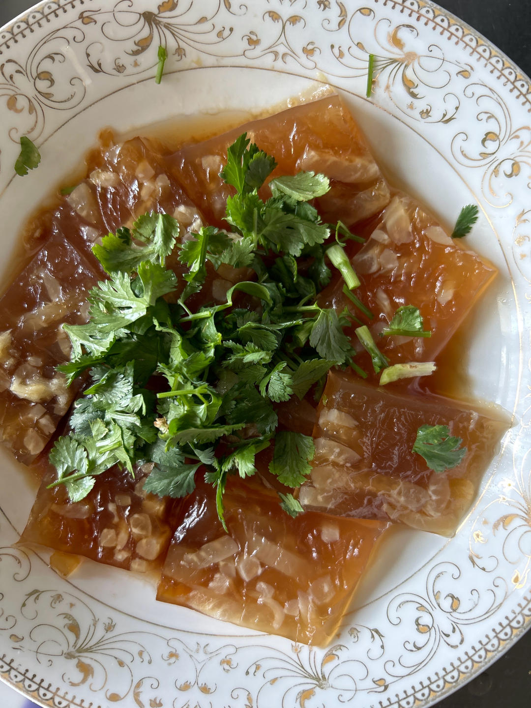 🔥凉拌猪皮冻❗️满满胶原蛋白常吃胜过你天天敷面膜