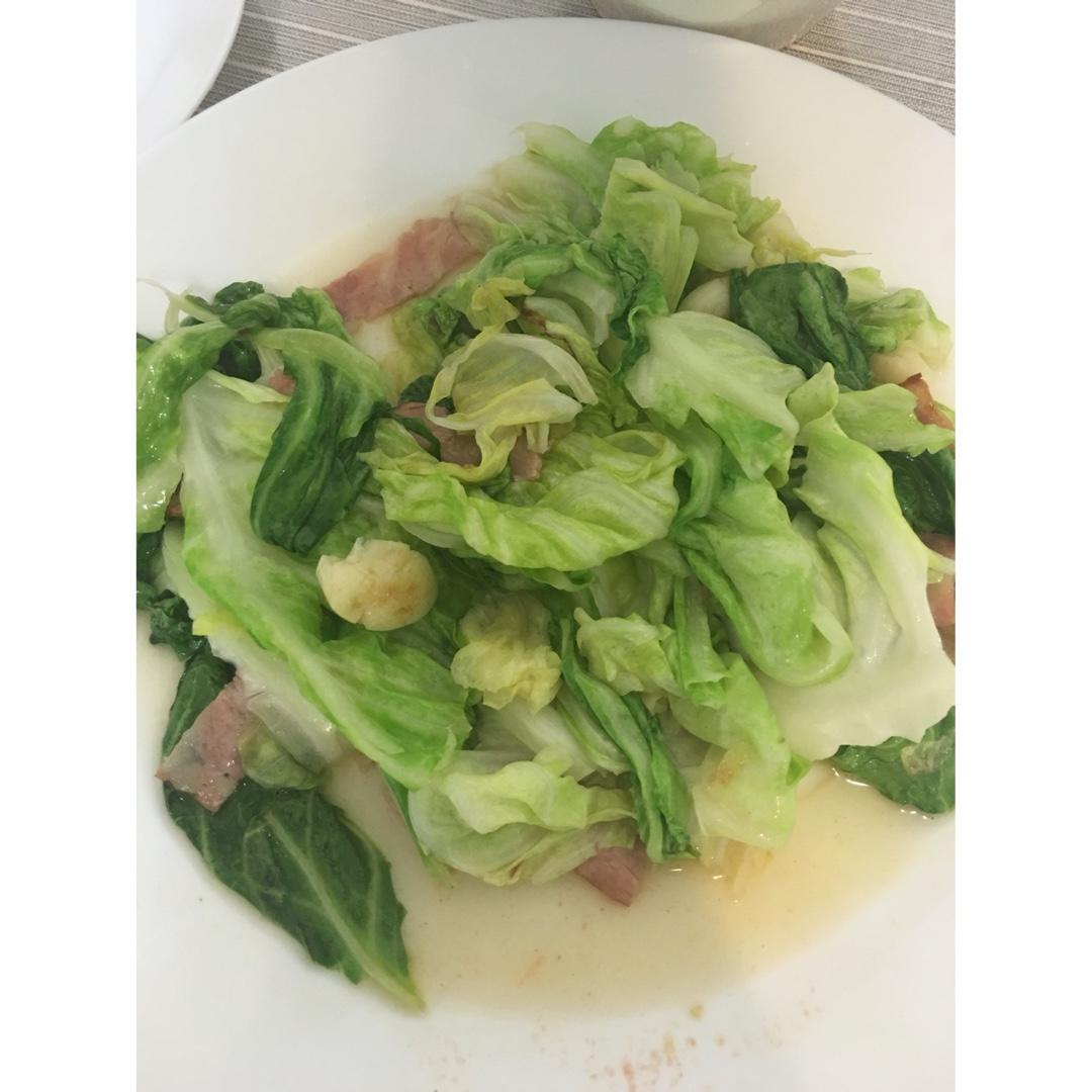 培根手撕包菜
