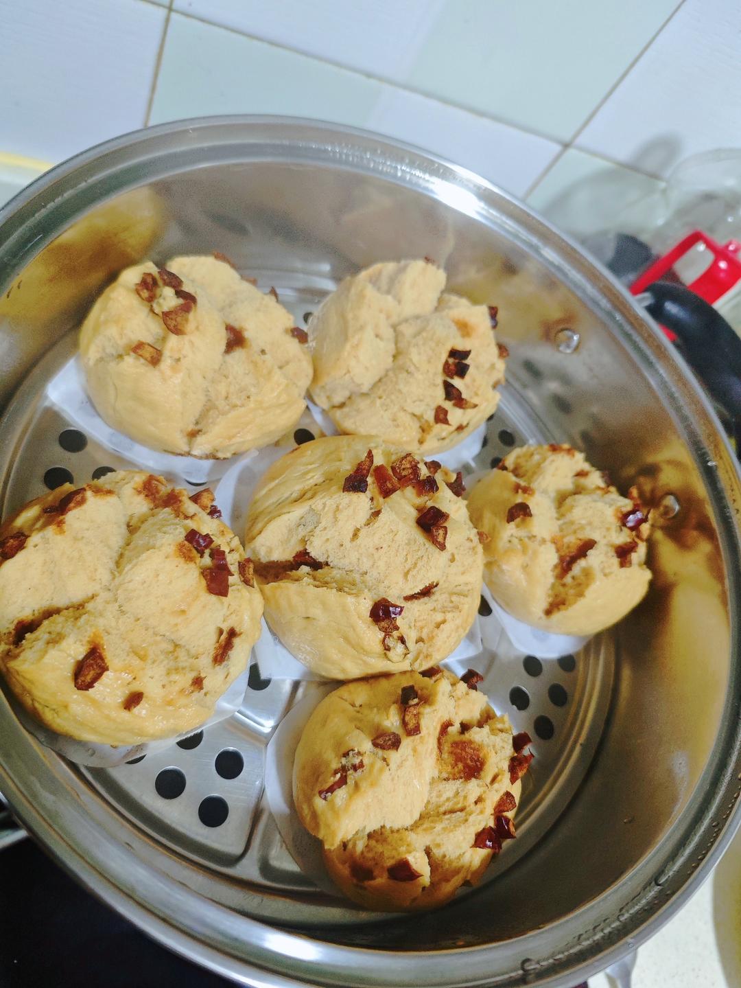 妥妥的红糖开花馒头