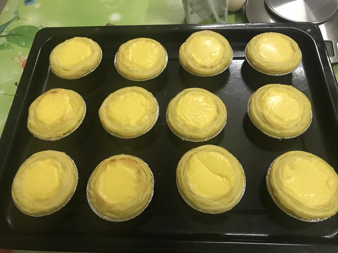 不需要奶油的烤蛋挞