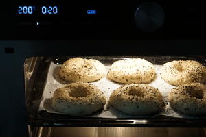 低脂低糖海盐芝士贝果全麦面包的做法 步骤8