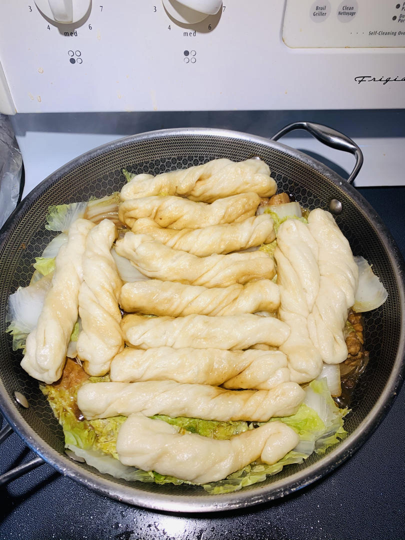 懒人饭豆角粘卷子一锅出