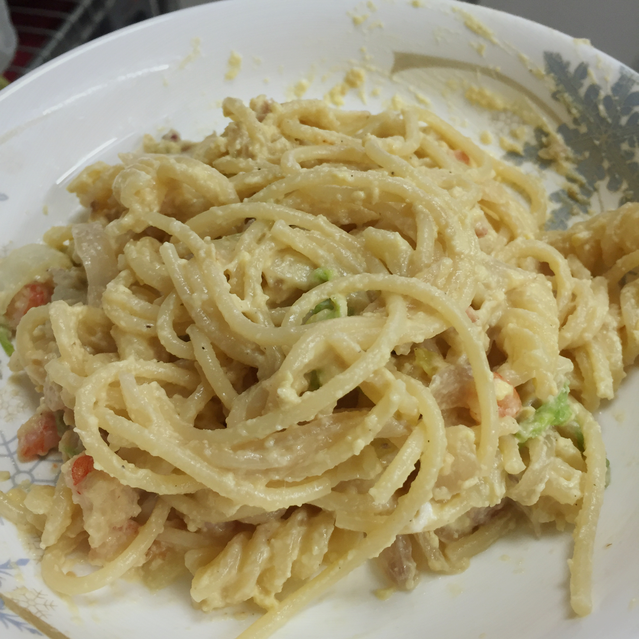 超简单的奶汁培根意面Carbonara