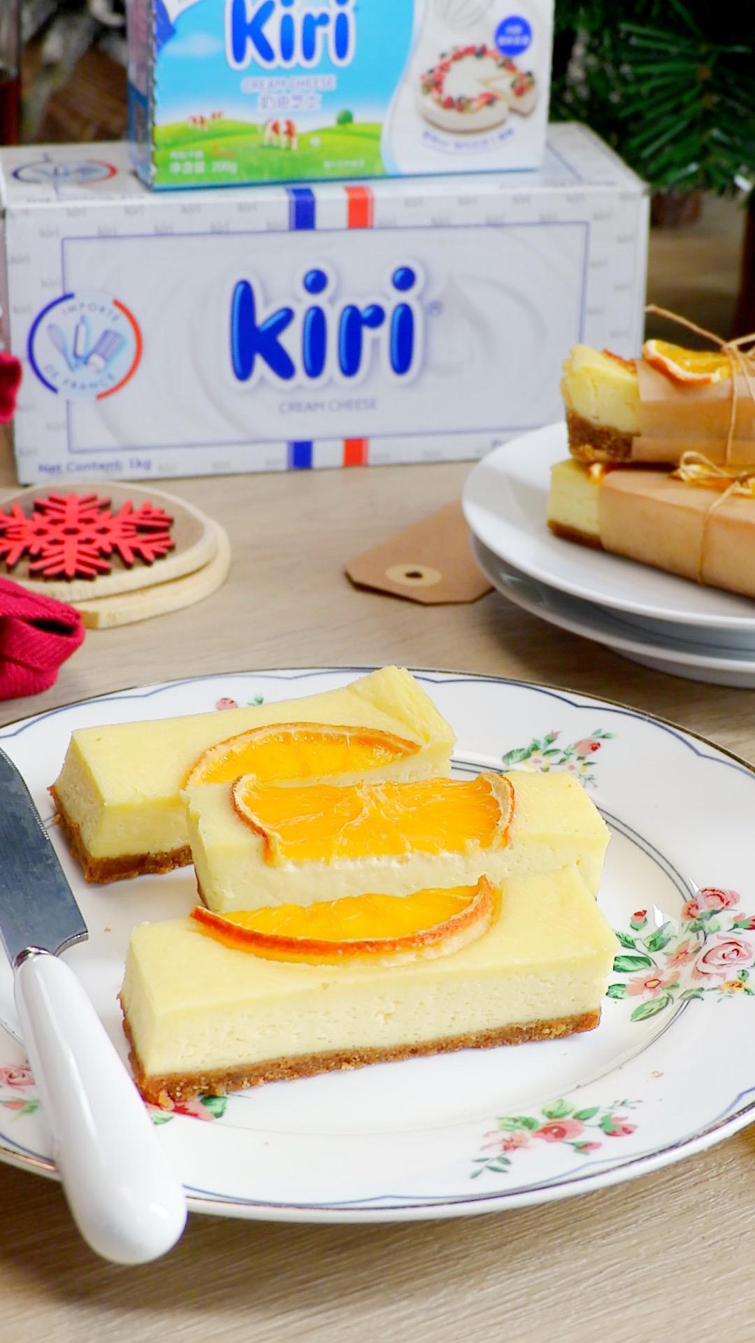 橙香芝士条的做法