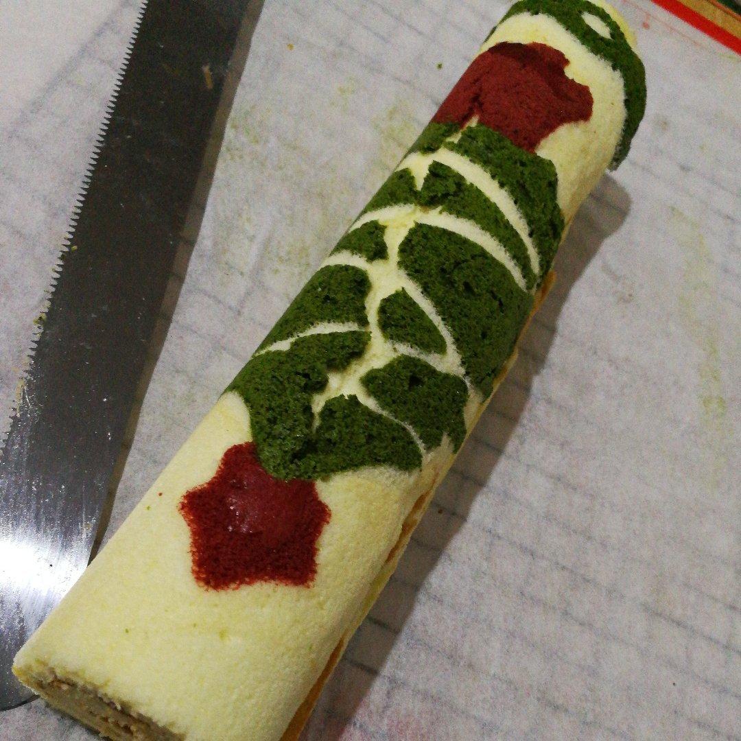 圣诞树蛋糕卷~