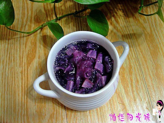 银耳紫薯汤